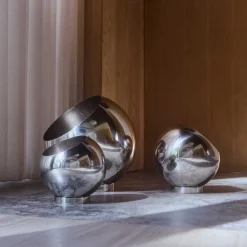 Globe Blumentopf Edelstahl Ø 17cm