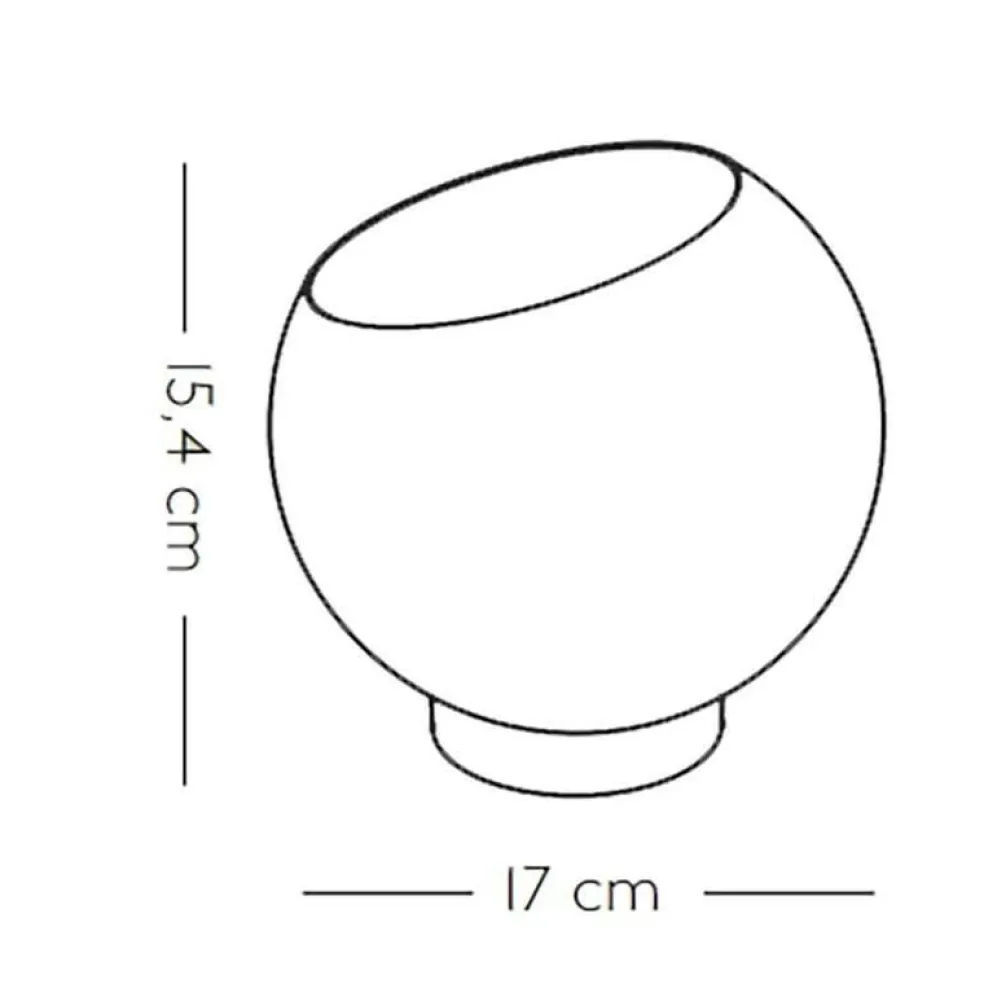 Globe Blumentopf Edelstahl Ø 17cm