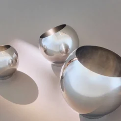 Globe Blumentopf Edelstahl Ø 30cm