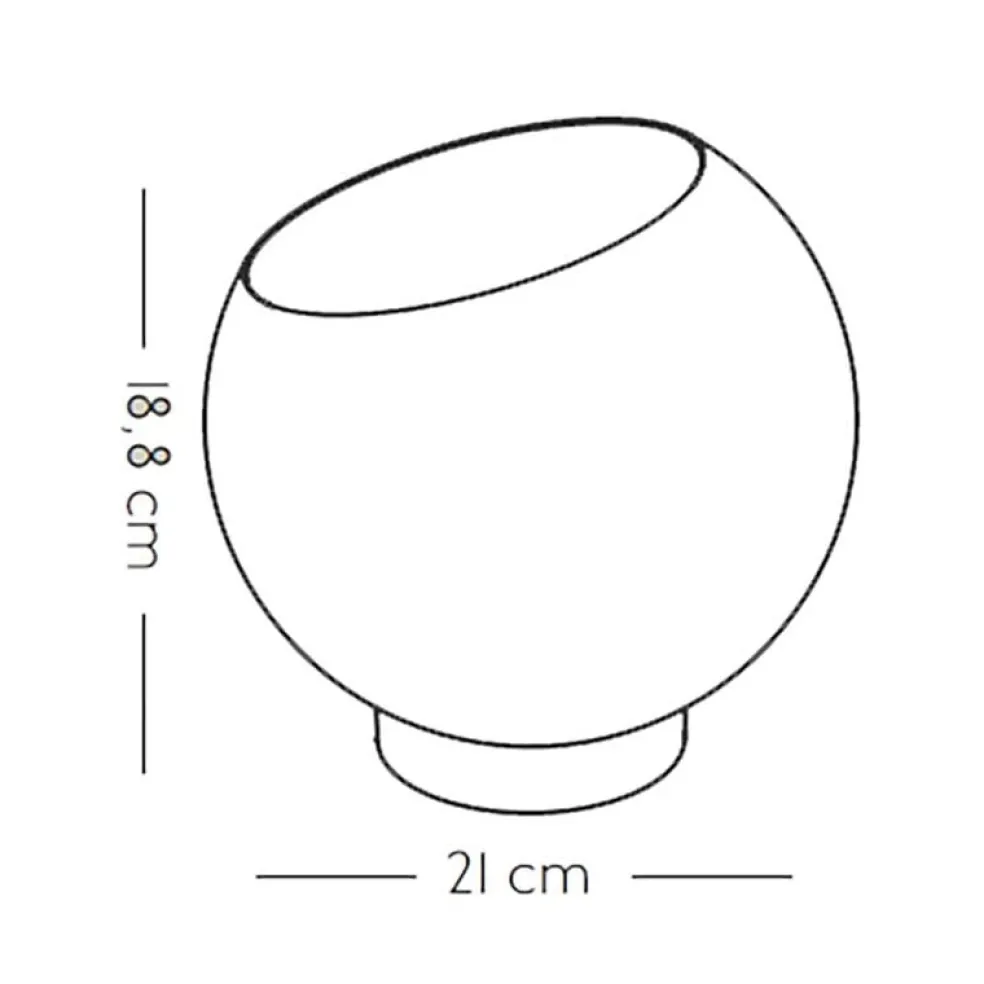 Globe Blumentopf Edelstahl Ø 21cm