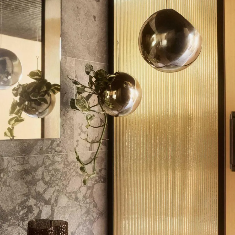 Globe Hängeblumentopf Edelstahl Ø 17cm