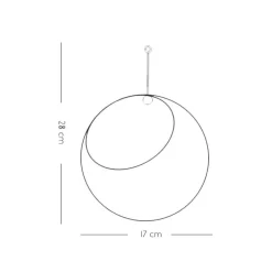 Globe Hängeblumentopf Edelstahl Ø 17cm