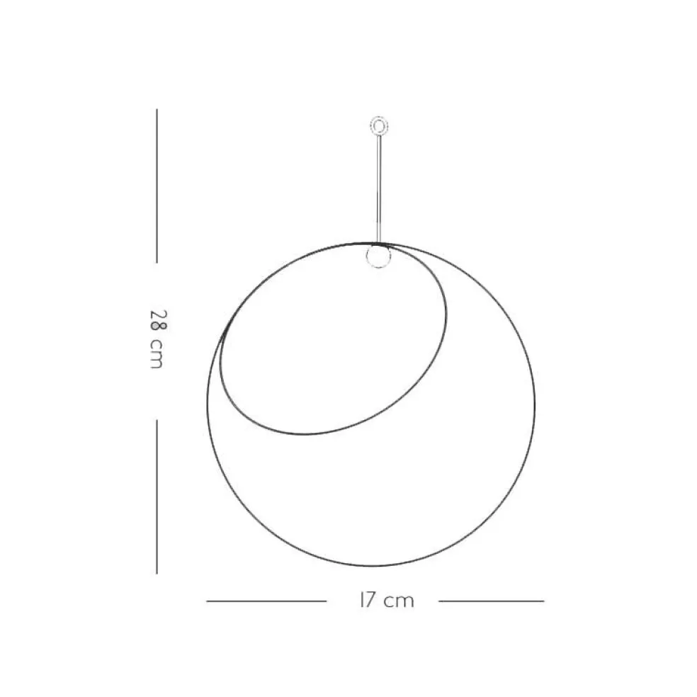 Globe Hängeblumentopf Edelstahl Ø 17cm