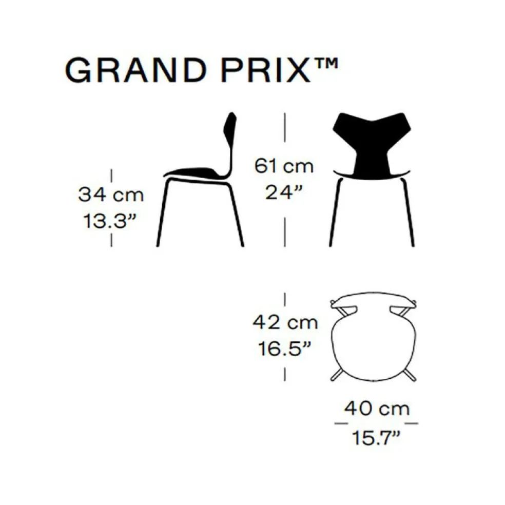Grand Prix™ Kinderstuhl verchromt