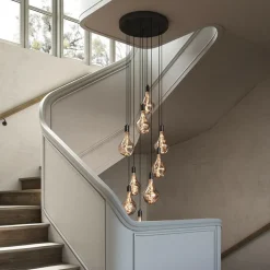 Graphite Nine Pendant with Voronoi II Pendelleuchte