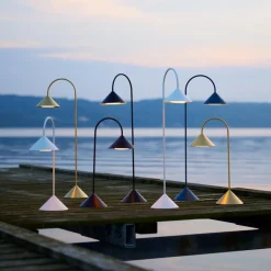 Grasp LED Akkuleuchte tragbar H 72cm