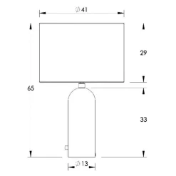 Gravity Tischleuchte L Gestell Stahl