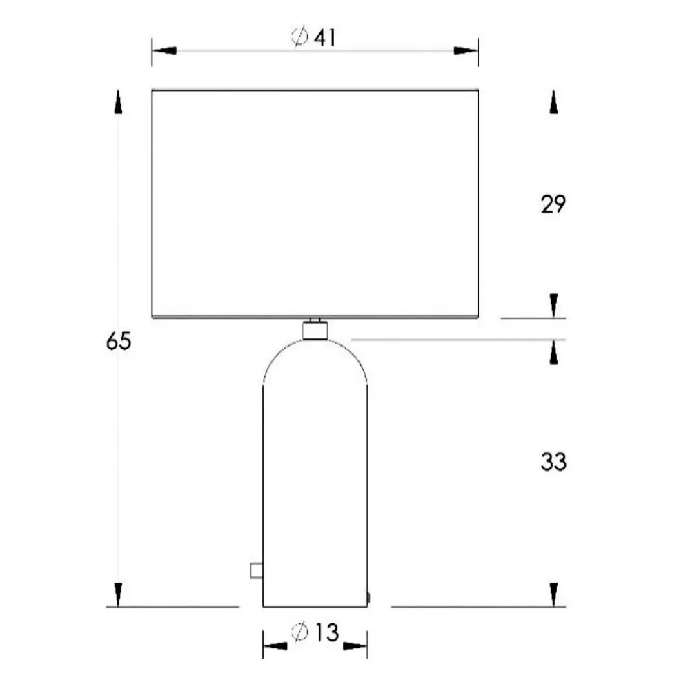 Gravity Tischleuchte L Gestell Stahl