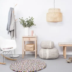 Greta Filzkugelteppich