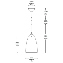 Gräshoppa Pendelleuchte glänzend