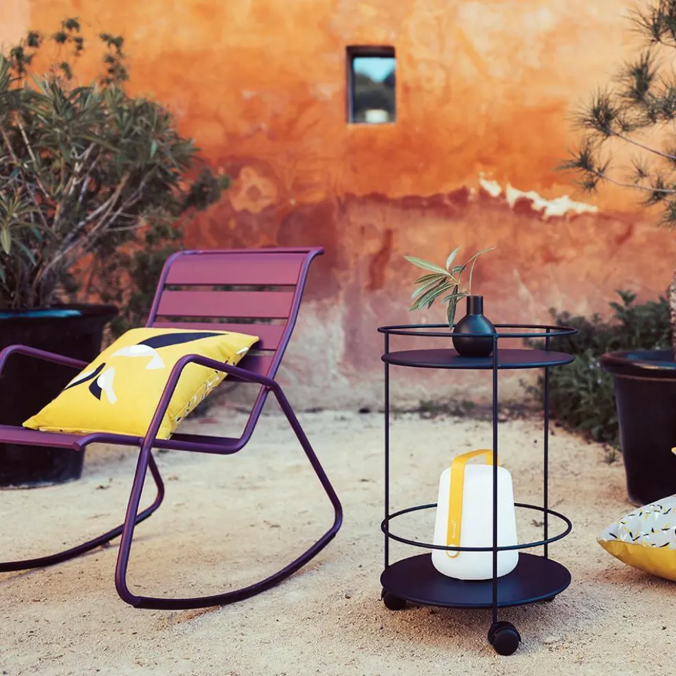 Guinguette Garten-Beistelltisch auf Rollen