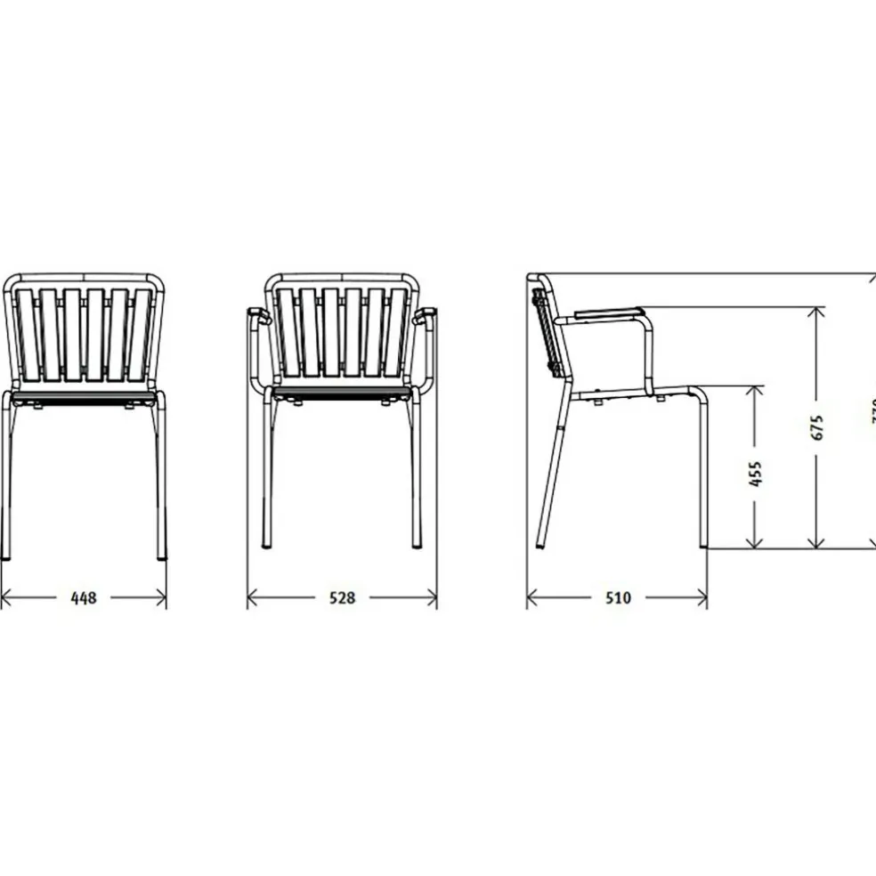Haefeli Modell 1021 Gartenarmlehnstuhl