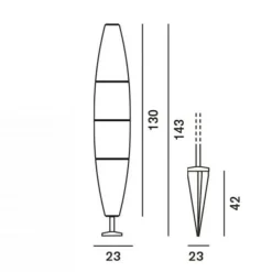 Havana Terra Bassa Außenstehleuchte