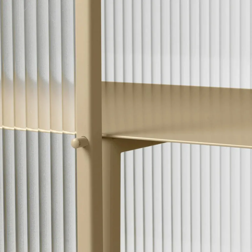 Haze Sideboard geriffeltes Glas