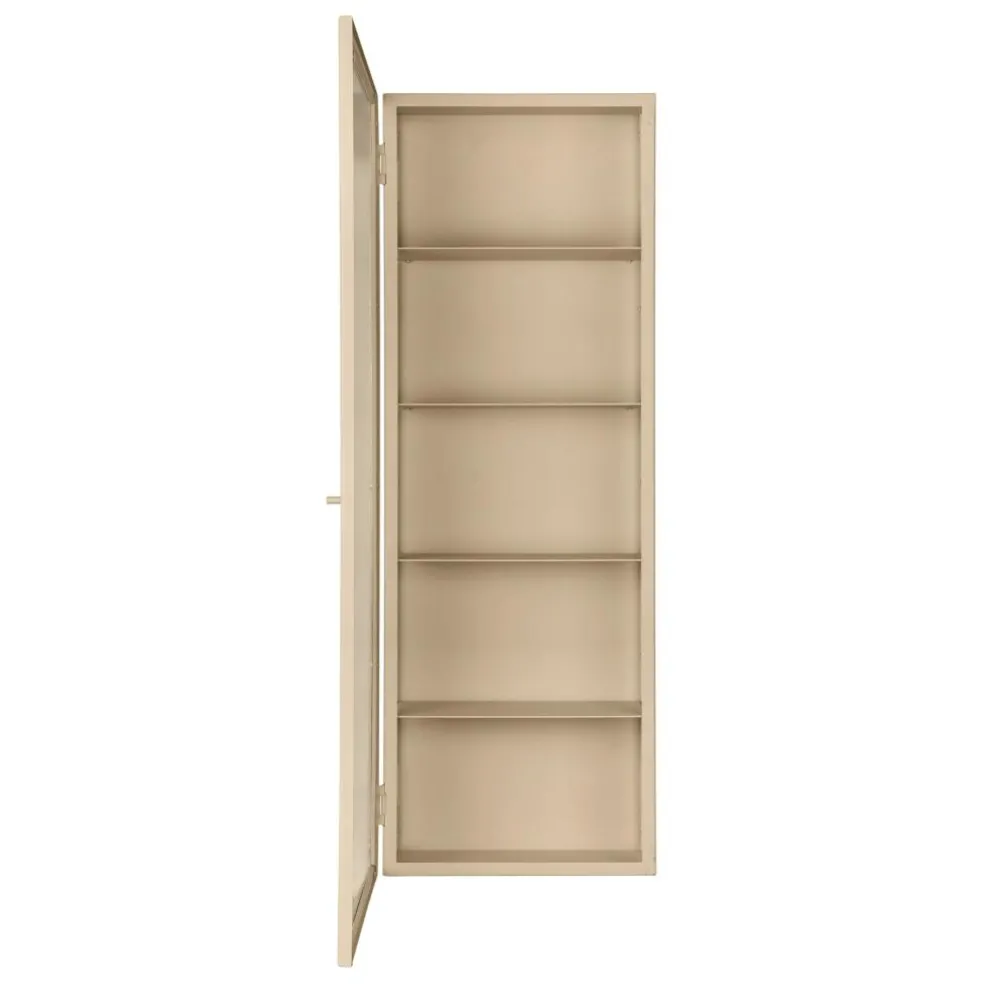 Haze Wandschrank geriffeltes Glas 35x100cm