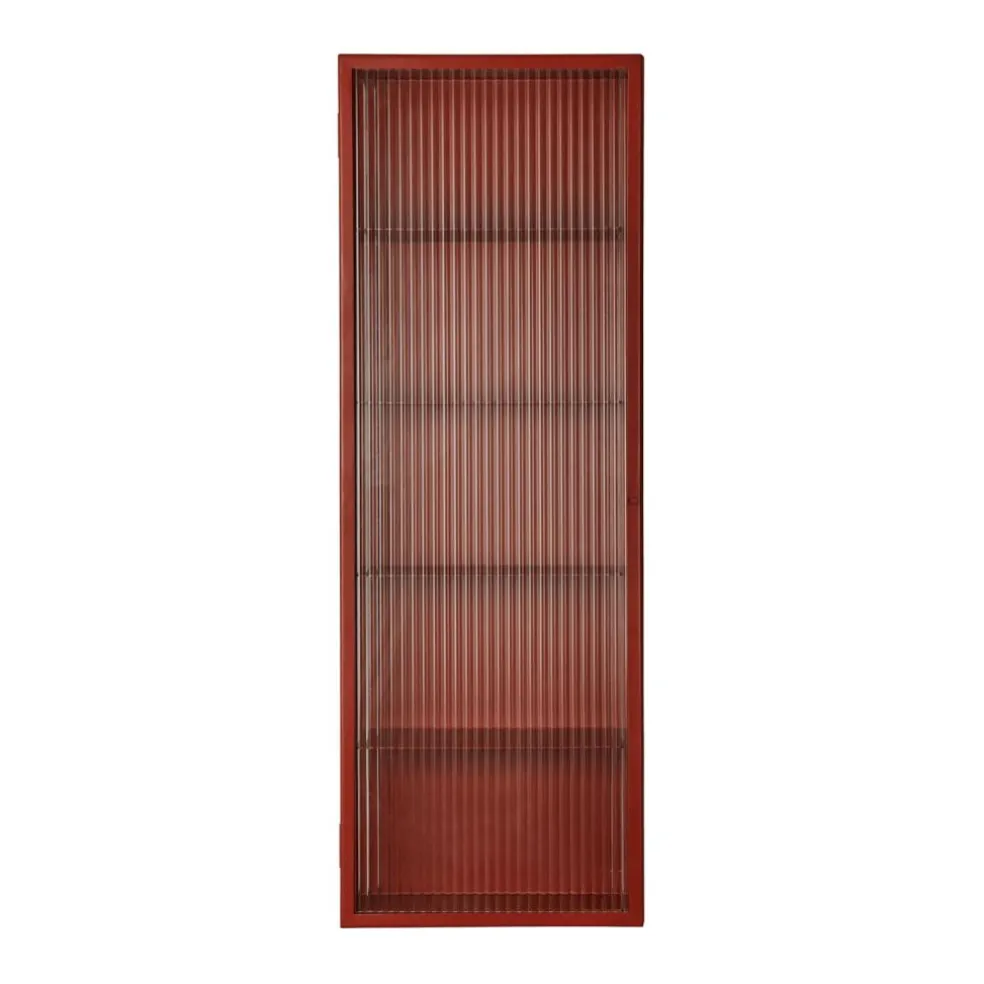 Haze Wandschrank geriffeltes Glas 35x100cm