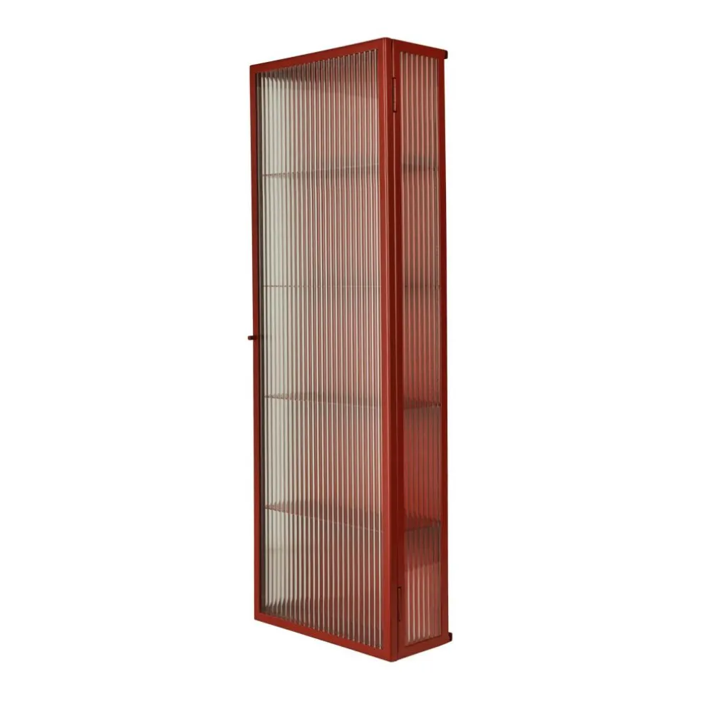 Haze Wandschrank geriffeltes Glas 35x100cm