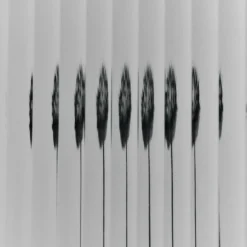 Haze Wandschrank geriffeltes Glas 35x100cm