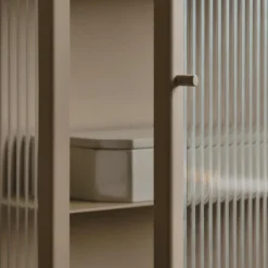 Haze Wandschrank geriffeltes Glas 35x100cm