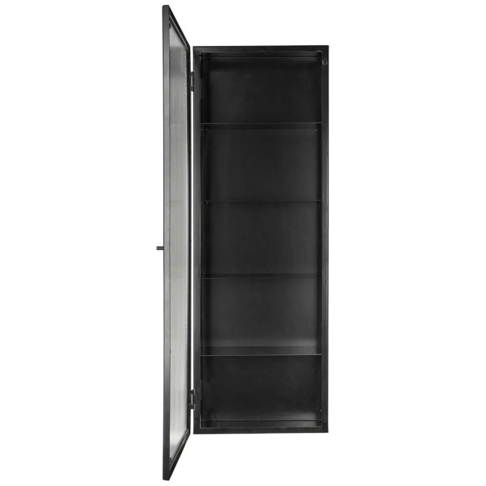 Haze Wandschrank geriffeltes Glas 35x100cm