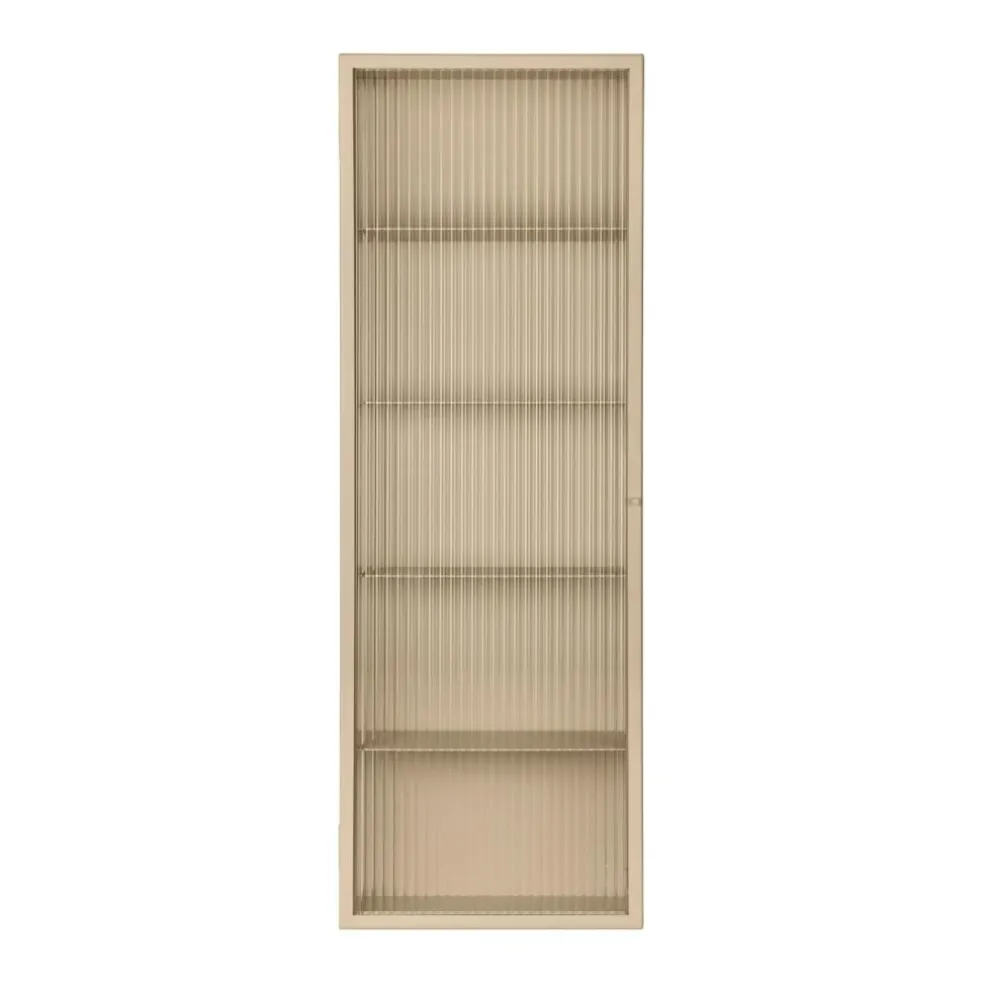 Haze Wandschrank geriffeltes Glas 35x100cm