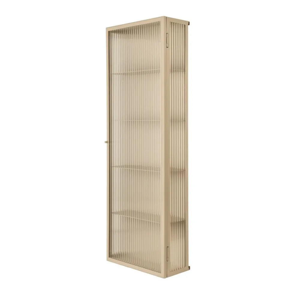Haze Wandschrank geriffeltes Glas 35x100cm