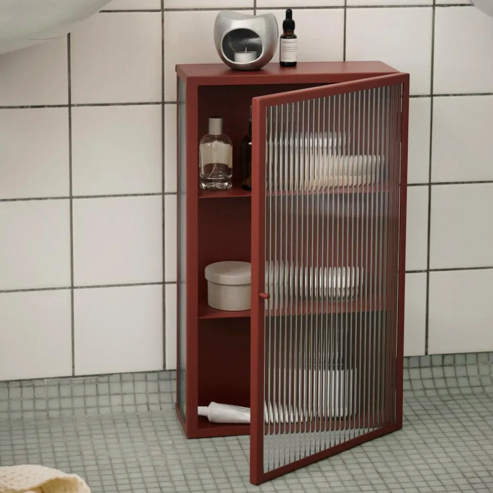 Haze Wandschrank geriffeltes Glas