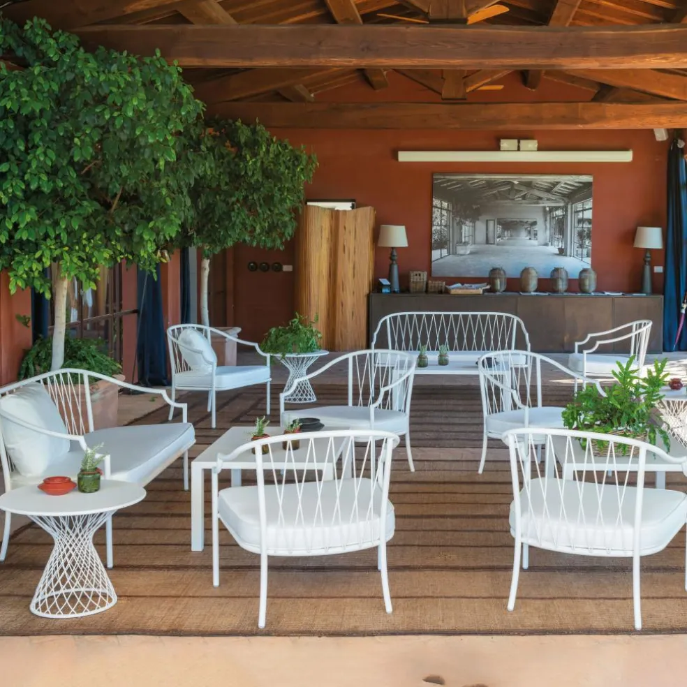 Heaven Garten-Beistelltisch Stahl Ø60cm