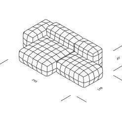 Henn 02 Sofa 245x140cm