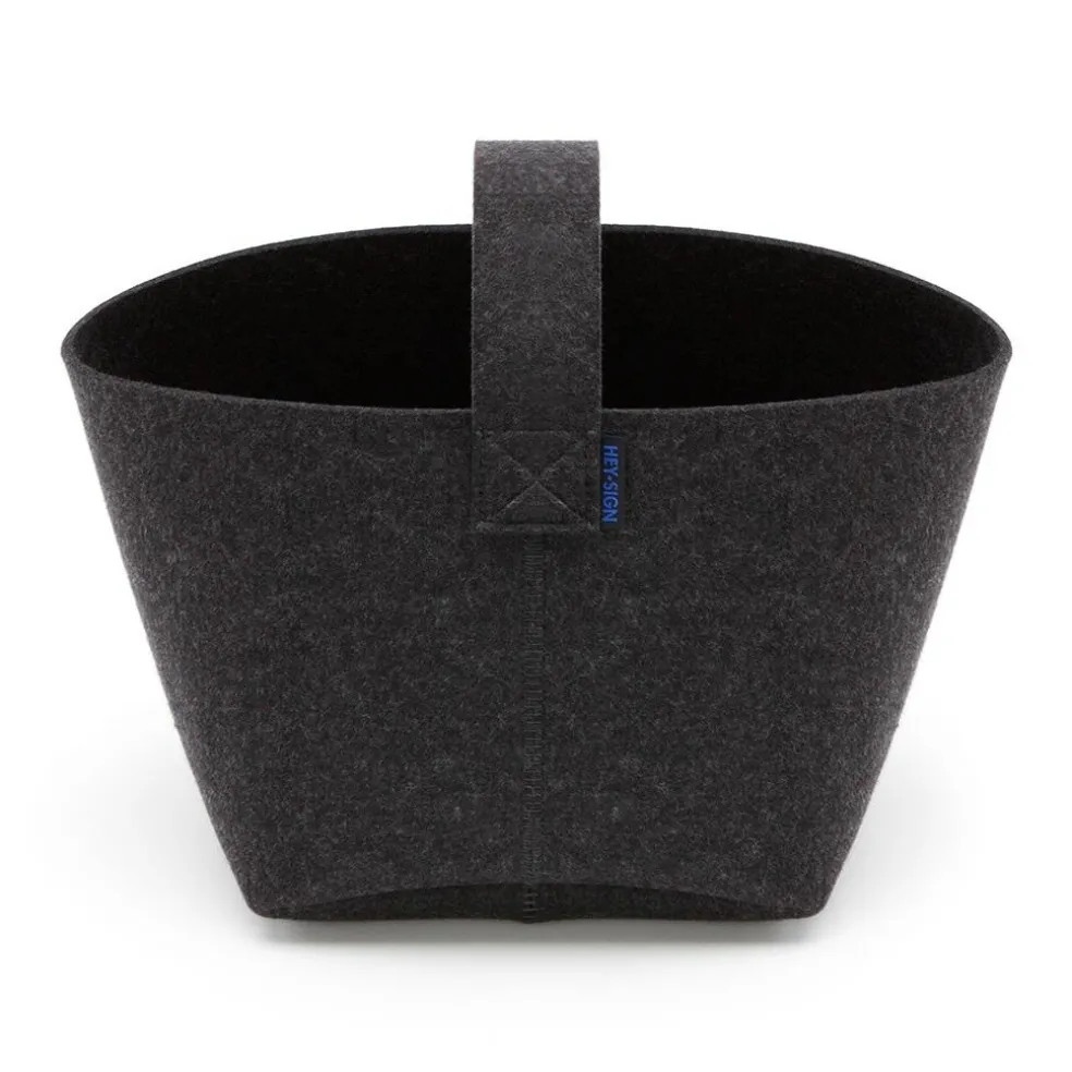 HEY-SIGN Kaminholzkorb aus Filz 26x25cm