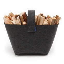HEY-SIGN Kaminholzkorb aus Filz 26x25cm