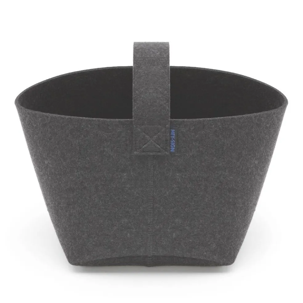 HEY-SIGN Kaminholzkorb aus Filz 26x25cm