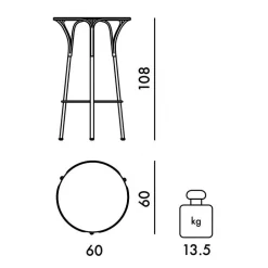 Hiray Garten Stehtisch H 108cm