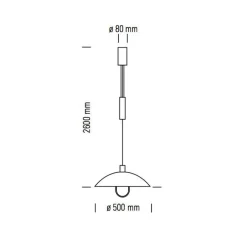 HMB 25/500 Bauhaus Pendelleuchte
