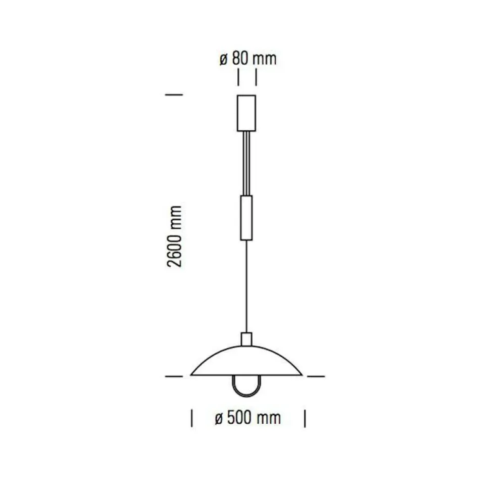 HMB 25/500 Bauhaus Pendelleuchte