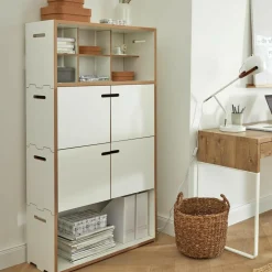 Hochstapler Regal mit Türen H 144cm