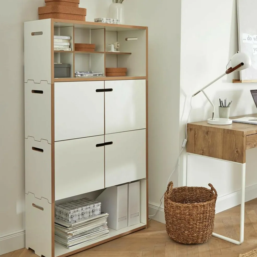 Hochstapler Regal mit Türen H 144cm