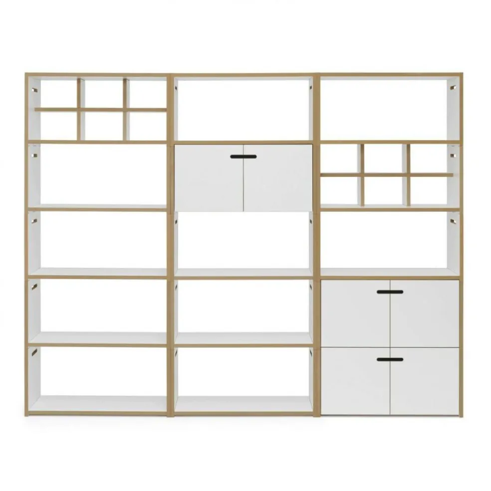 Hochstapler Regal mit Türen 228x179cm