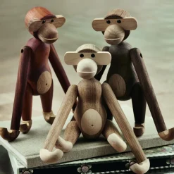 Holzfigur Affe klein Ahorn