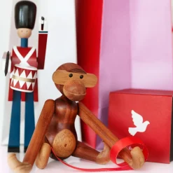 Holzfigur Affe Medium