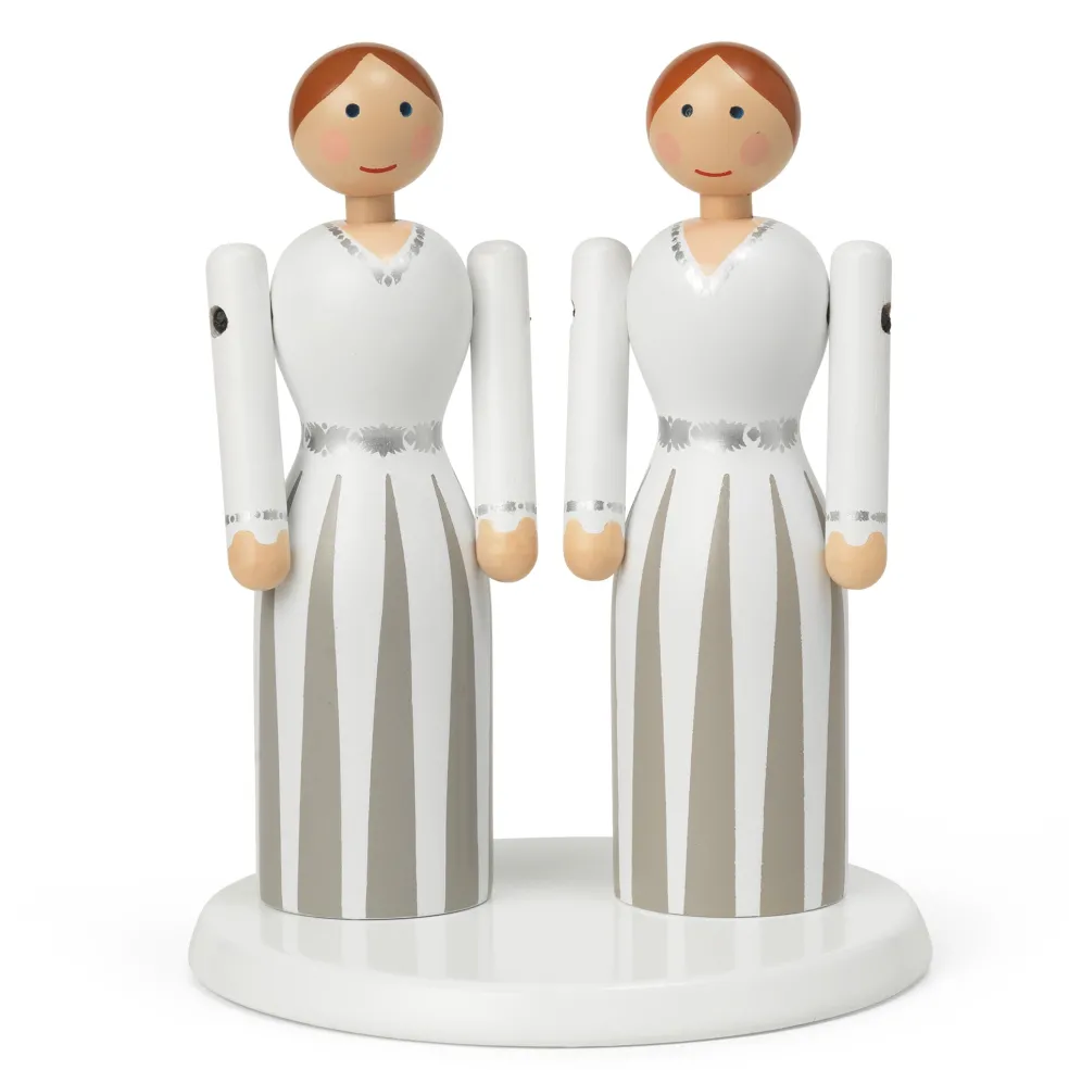 Holzfigur Braut & Bräutigam