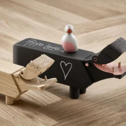 Holzfigur Flusspferd