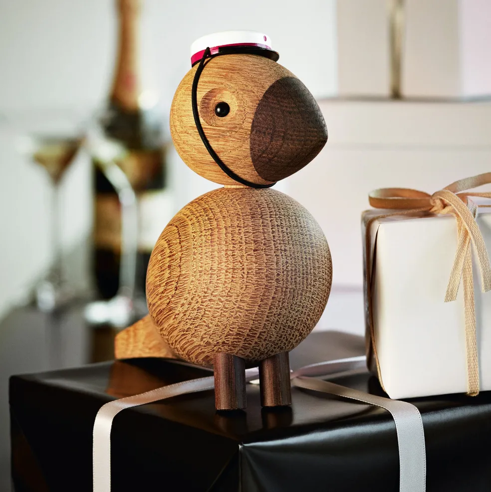 Holzfigur Singvogel Alfred