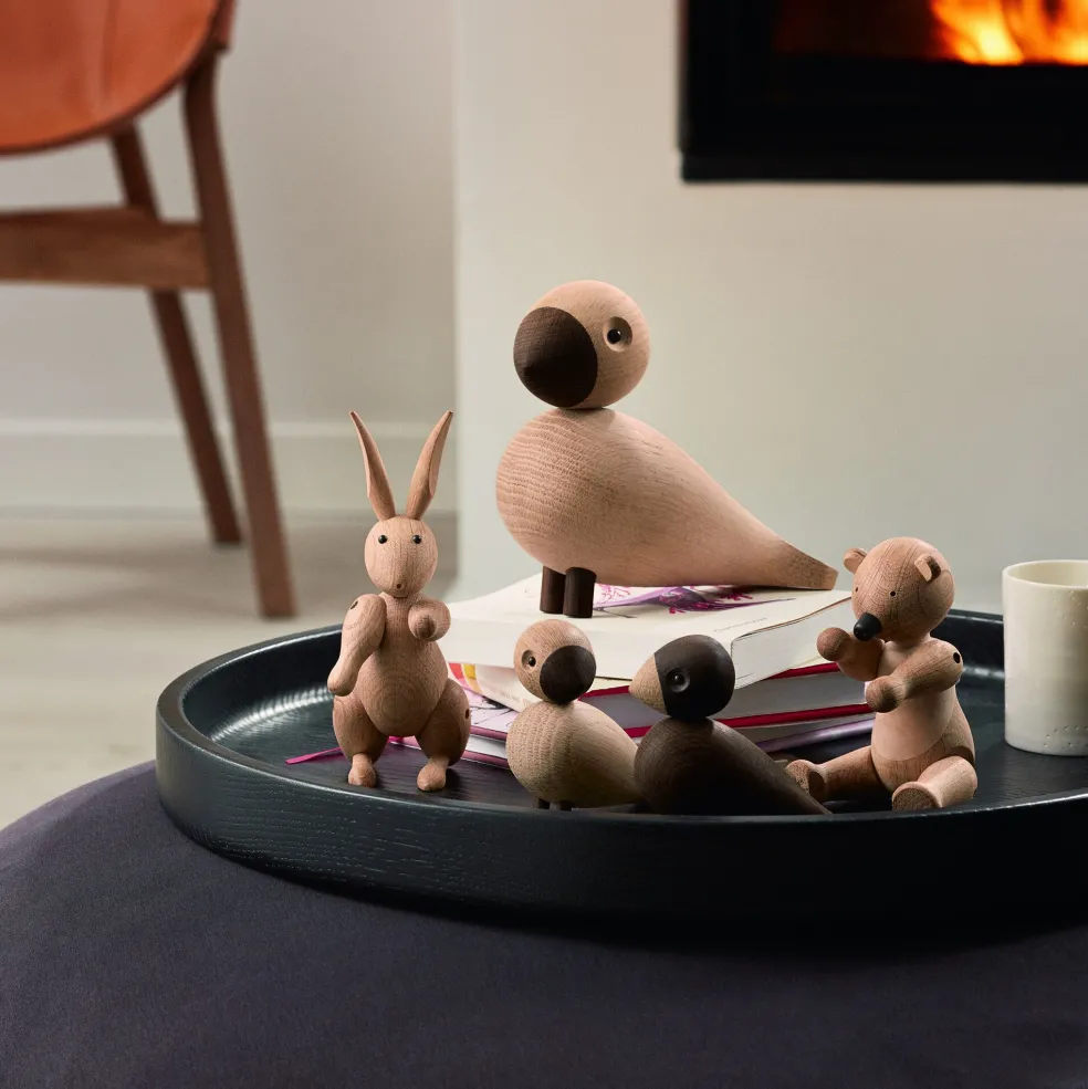 Holzfigur Singvogel Alfred