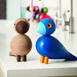 Holzfigur Singvogel Alfred