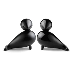 Holzfiguren Die Unzertrennlichen schwarz