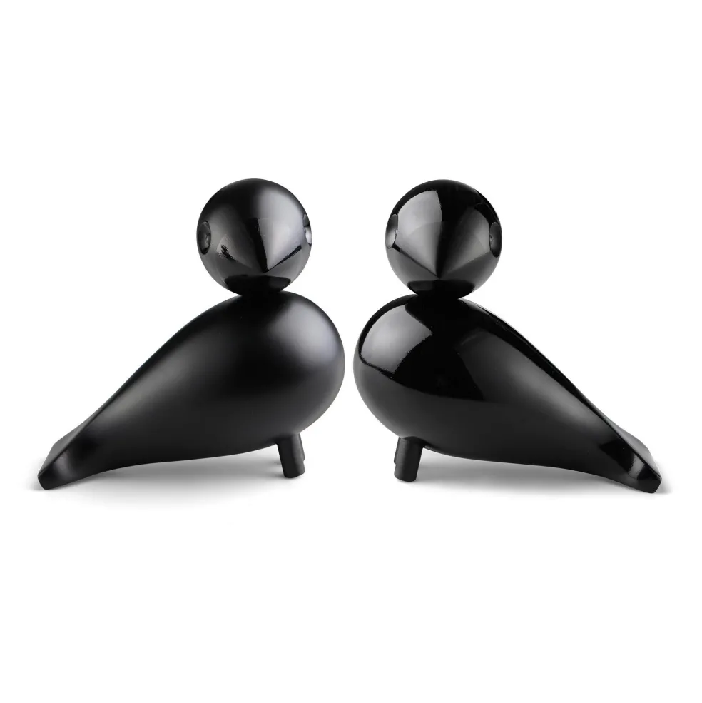 Holzfiguren Die Unzertrennlichen schwarz