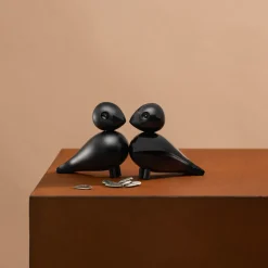 Holzfiguren Die Unzertrennlichen schwarz