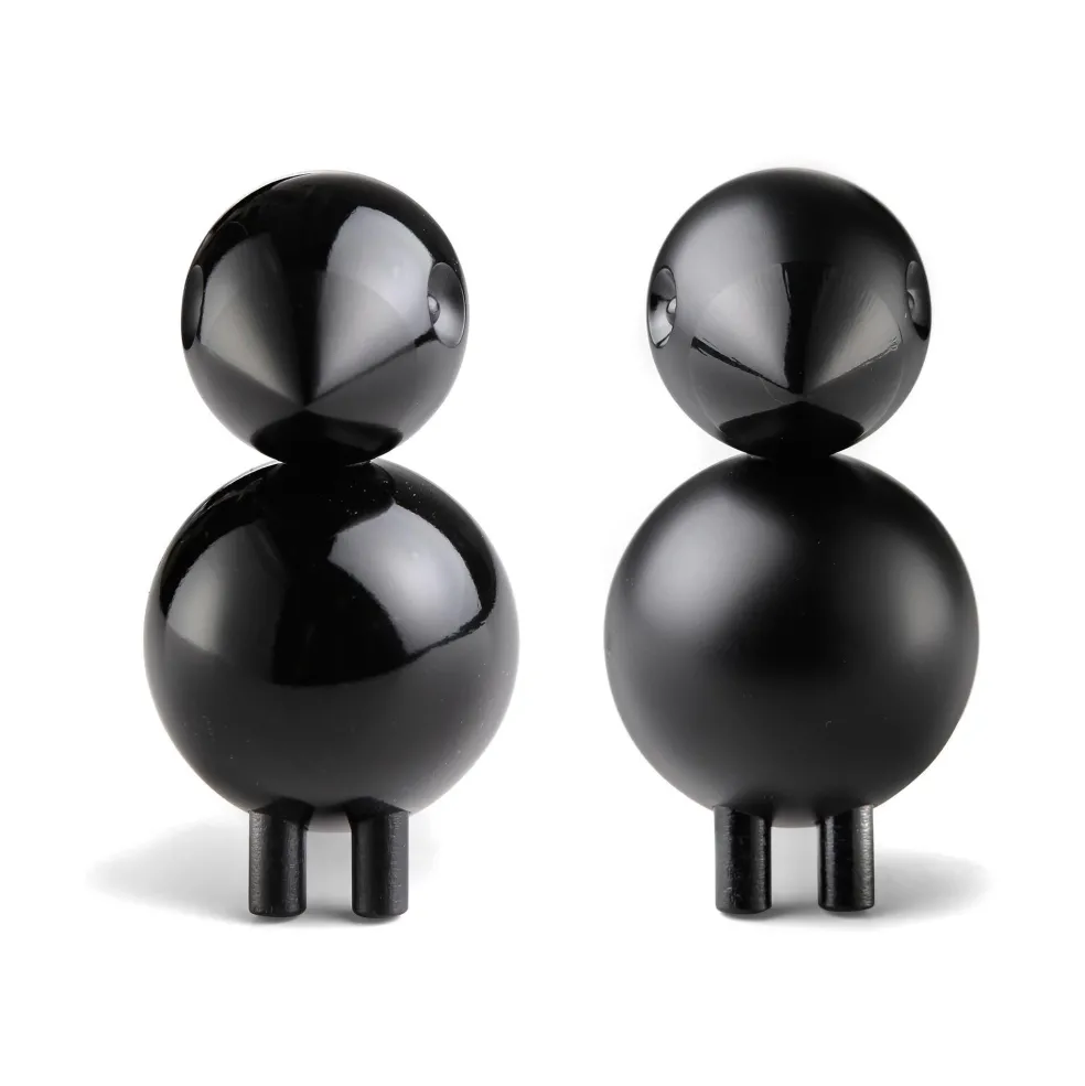 Holzfiguren Die Unzertrennlichen schwarz