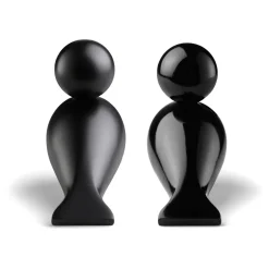 Holzfiguren Die Unzertrennlichen schwarz